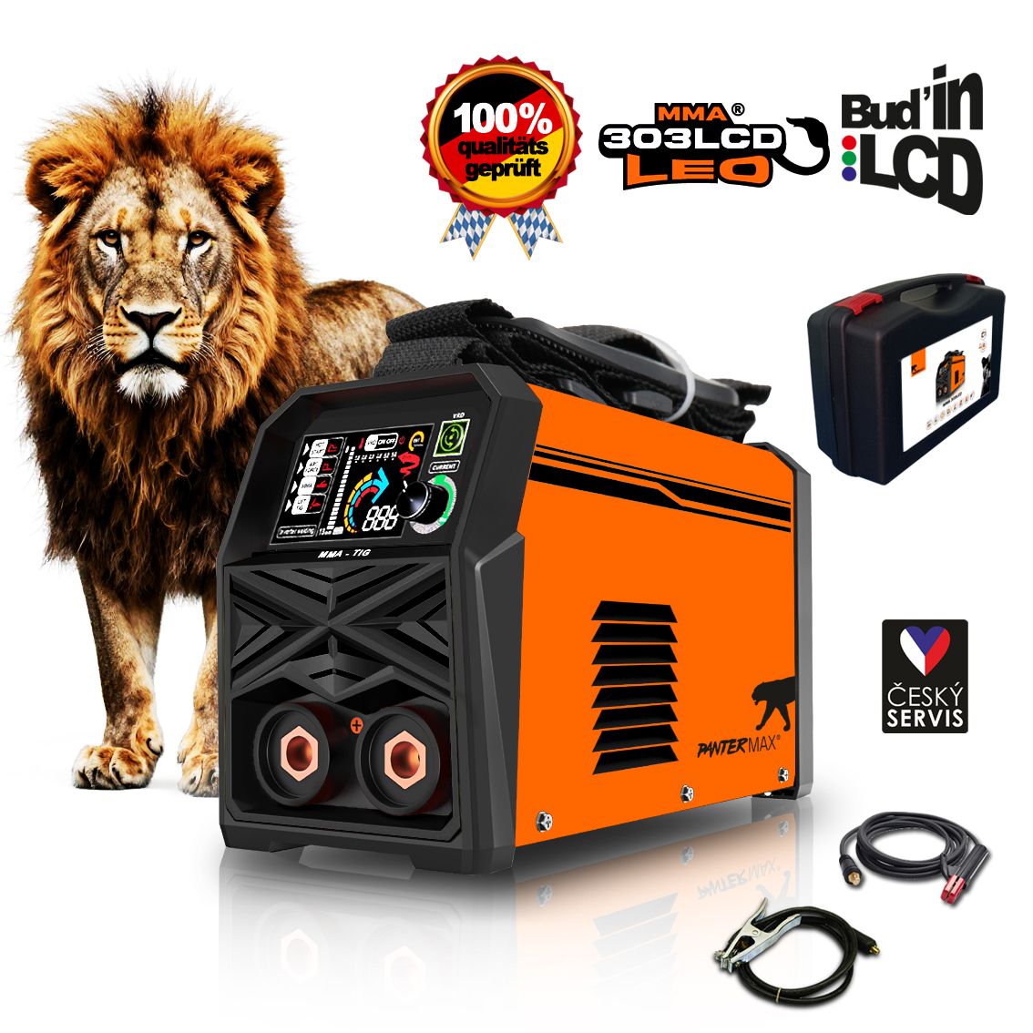 PANTERMAX Zvárací invertor MMA303LCD (MMA/TIG) gallery main image