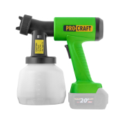 Aku striekacia pištoľ Procraft PSE22bb s funkciou ofukovania (bez batérie a nabíjačky) | PSE22bb Náhľad