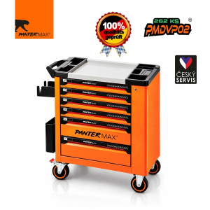 PANTERMAX PANTERMAX® Profesionálny dielenský vozík DVP02 – 262 ks – 7 zásuviek