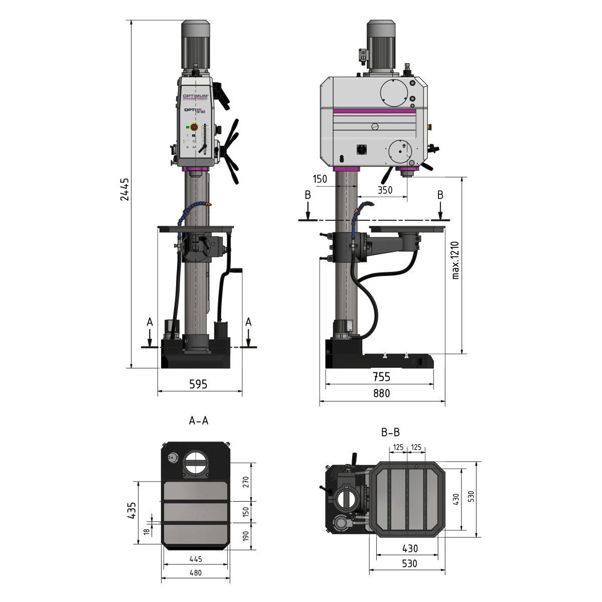 Prevodová vŕtačka OPTIdrill DH 45 V Náhľad