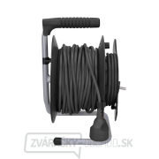 Solight predlžovací kábel na bubne, 1 zásuvka, čierny, 25m Náhľad