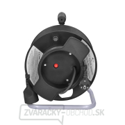 Solight predlžovací kábel na bubne, 1 zásuvka, čierny, 25m Náhľad
