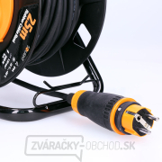 Solight predlžovací kábel na bubne, vonkajší, 4 zásuvky, čierny, 25m náhled