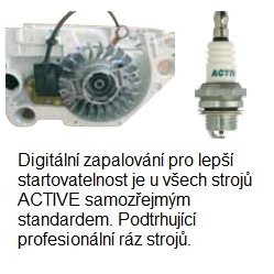 ACTIVE Benzínový hriadeľový krovinorez 4,5BT Náhľad